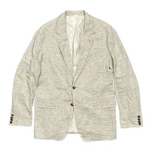 Forme D'Expression Factory of Faith Ramie Linen Unstructured Blazer Mens Medium